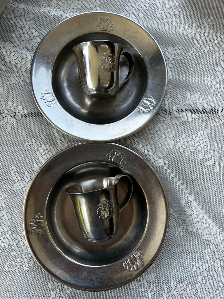 2x Gero Zilmeta - bordje en beker - konijn, Ophalen of Verzenden