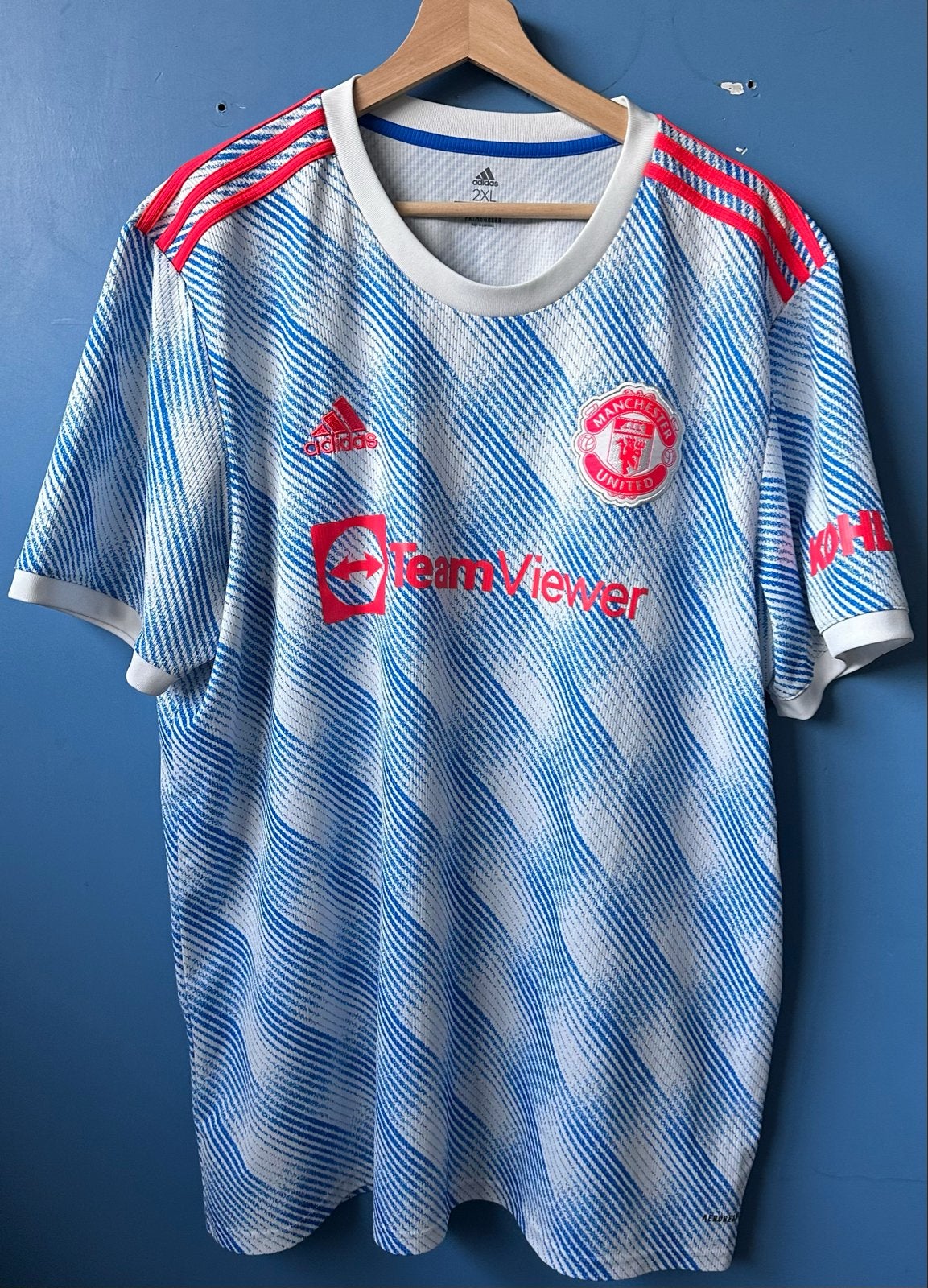 Manchester United Uitshirt 2021-2022 - Maat 2XL, Verzenden, Gebruikt