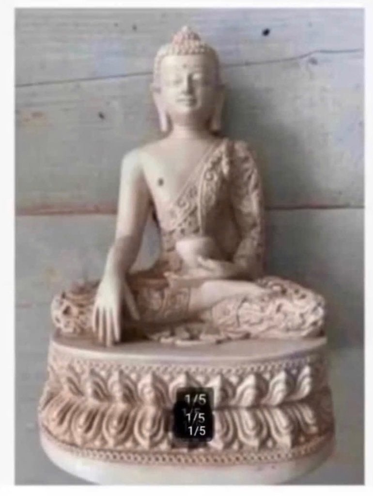 Shiva boeddha beeld Polyresin voor binnen/buiten 20 cm, Nieuw, Ophalen of Verzenden, X, X
