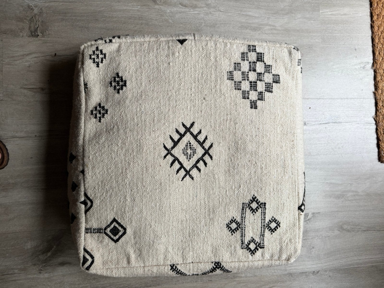 Marokkaanse poef, Gebruikt, Ophalen of Verzenden, 50 tot 75 cm, Vierkant