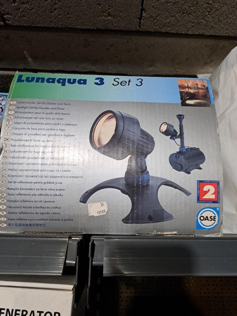 Lunaqua 3 Set 3 Vijver- en Tuinspotlight Set, Kunststof, Minder dan 50 watt, Nieuw, Ophalen of Verzenden