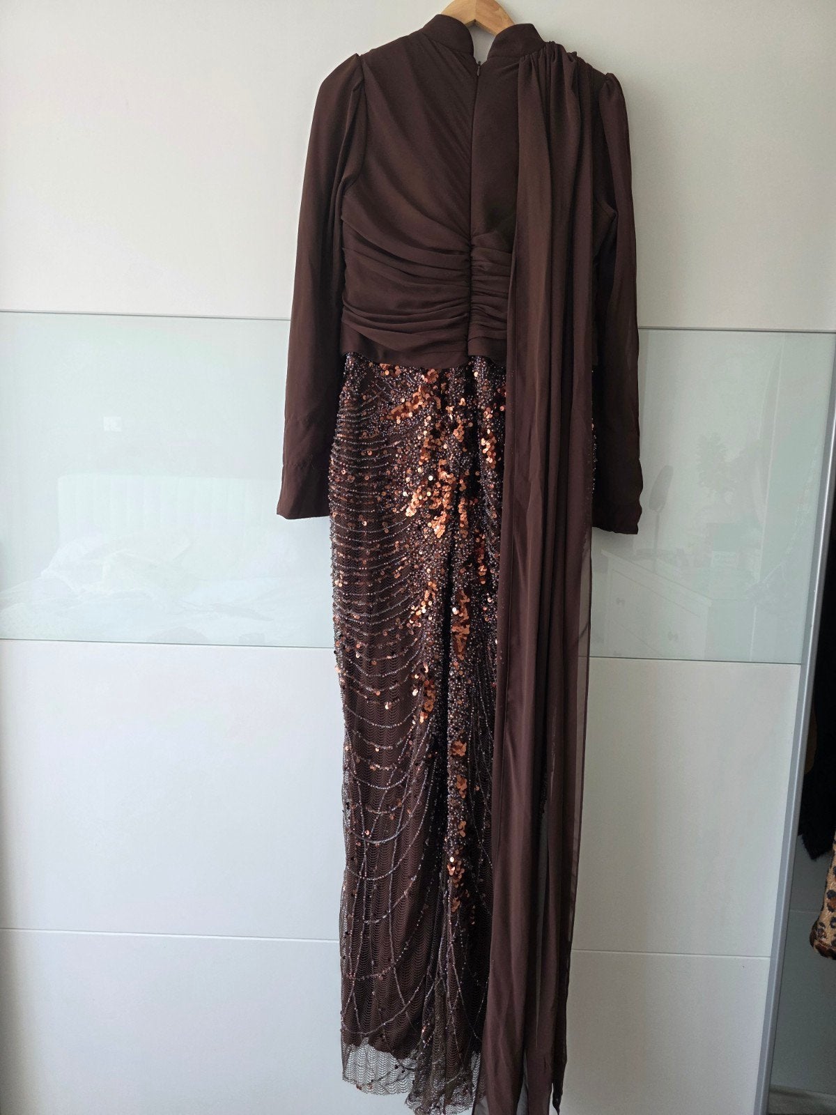 Avond jurk gala jurk abiye maat 40-42, Maat 38/40 (M), Galajurk, Blauw, Ophalen of Verzenden