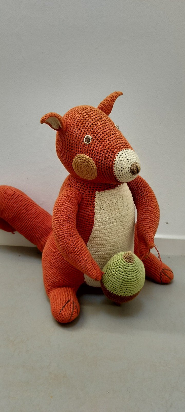 Anne Claire Petit knuffel eekhoorn 37 cm, Ophalen, Oranje, Gebruikt, Overige merken