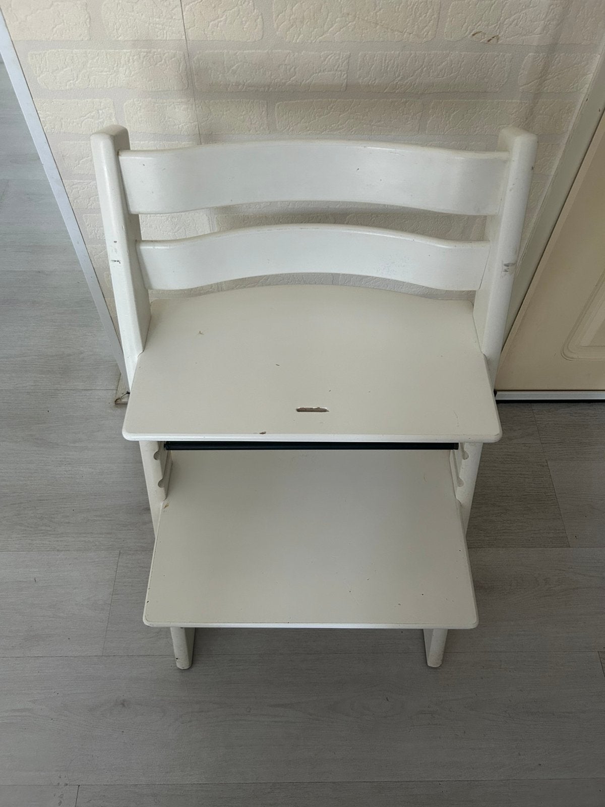 Stokke triptrap wit, Kinderen en Baby's, Kinderstoelen, Ophalen of Verzenden, Zo goed als nieuw, Meegroeistoel