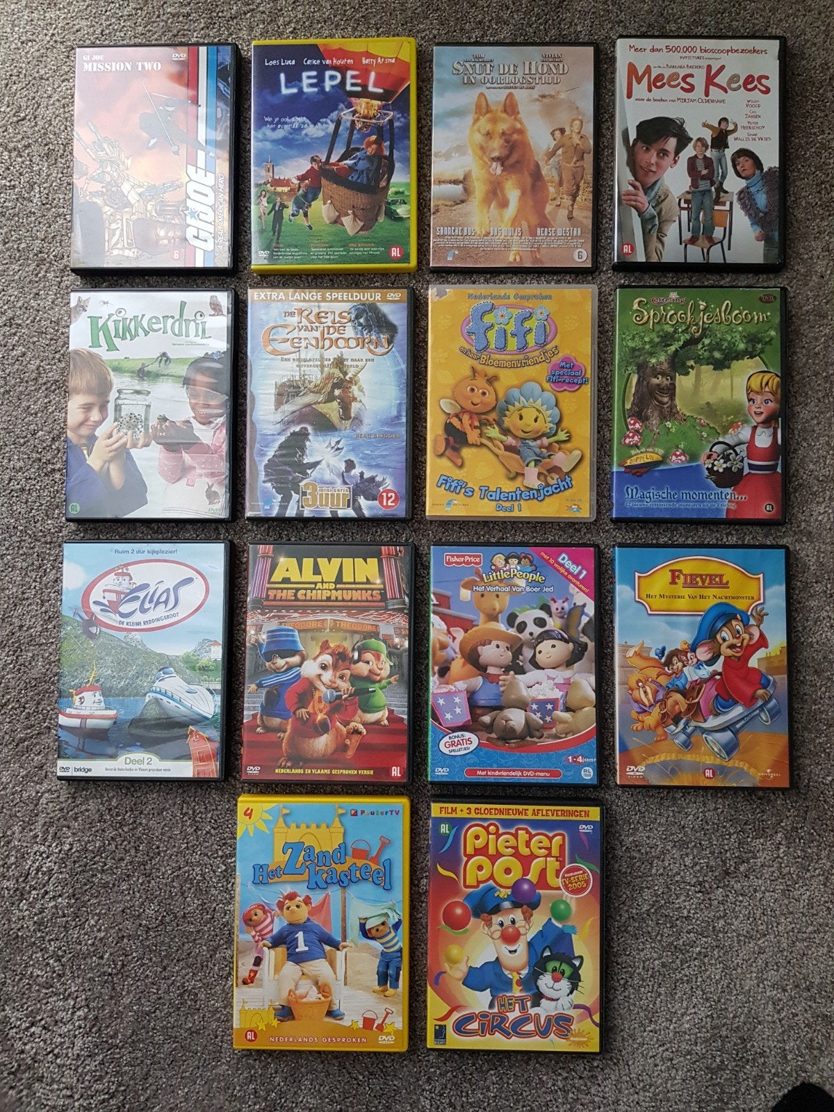 15 dvd's voor kinderen, Alle leeftijden, Ophalen of Verzenden, Zo goed als nieuw