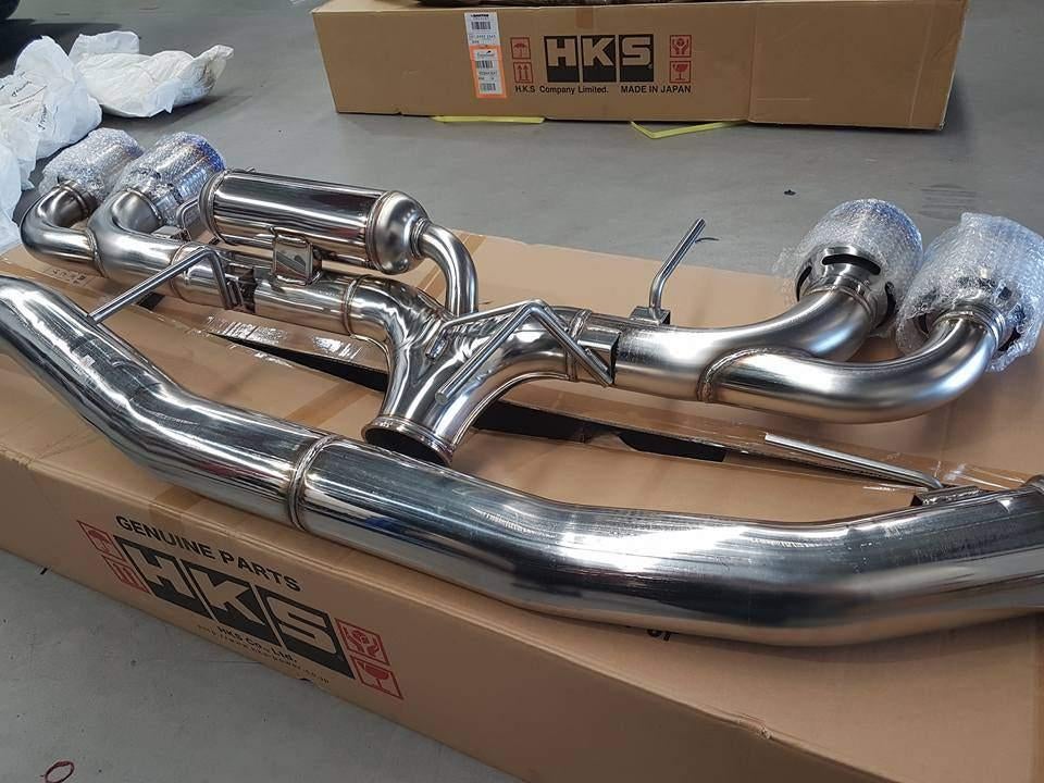 HKS Racing Muffler Catback uitlaatsysteem - Nissan R35 GTR, Auto diversen, Tuning en Styling, Ophalen of Verzenden
