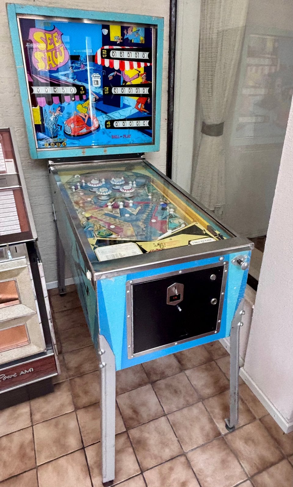 see saw flipperkast, Ophalen, Zo goed als nieuw, Flipperkast