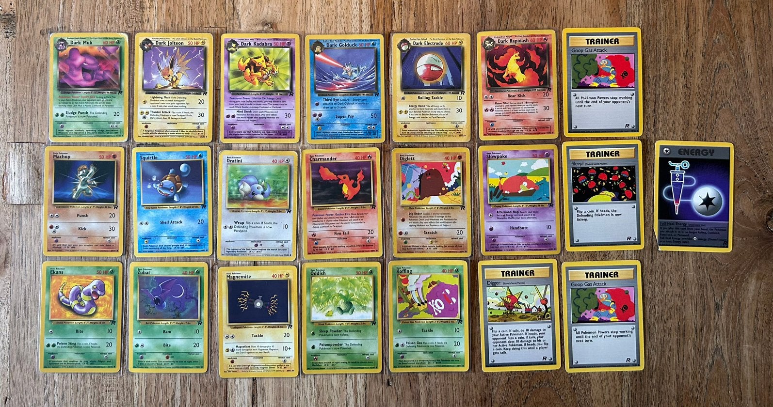 Pokemon Team Rocket thema (22 stuks), Ophalen of Verzenden, Gebruikt, Plaatje