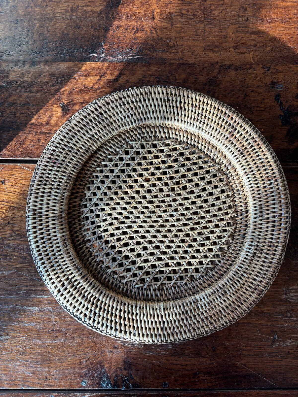 22 rieten onderborden (placemats)- Natuurlijke sfeer, Huis en Inrichting, Ophalen, Gebruikt, Landelijk, Natuurlijk materiaal