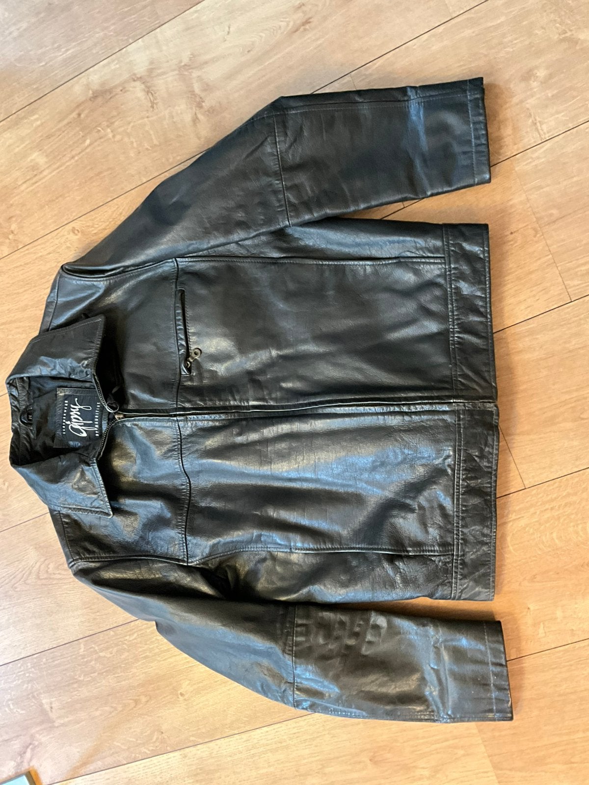 Leather heren jas van merk GIPSY, Ophalen of Verzenden, Zo goed als nieuw, Maat 48/50 (M), Zwart