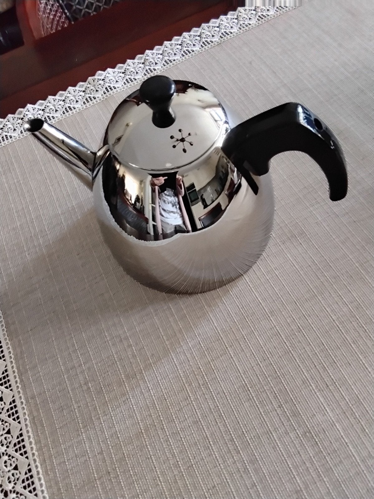 Dubbelwandige theepot  Bredemeijer  1 ,2 liter Minuet., Huis en Inrichting, Keuken | Potten en Pannen, Ophalen of Verzenden, Zo goed als nieuw