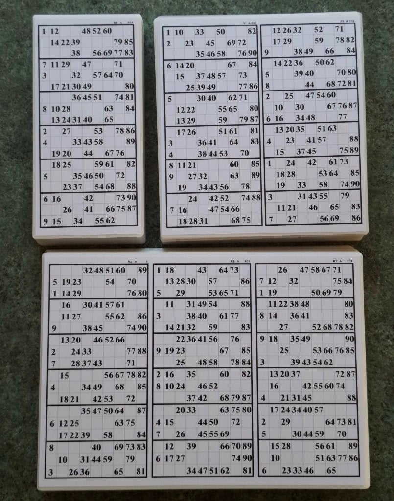600 Nieuwe kienkaarten, Bingo GROTE KORTING! tot 05/08/2026, Vijf spelers of meer, Ophalen of Verzenden, Nieuw