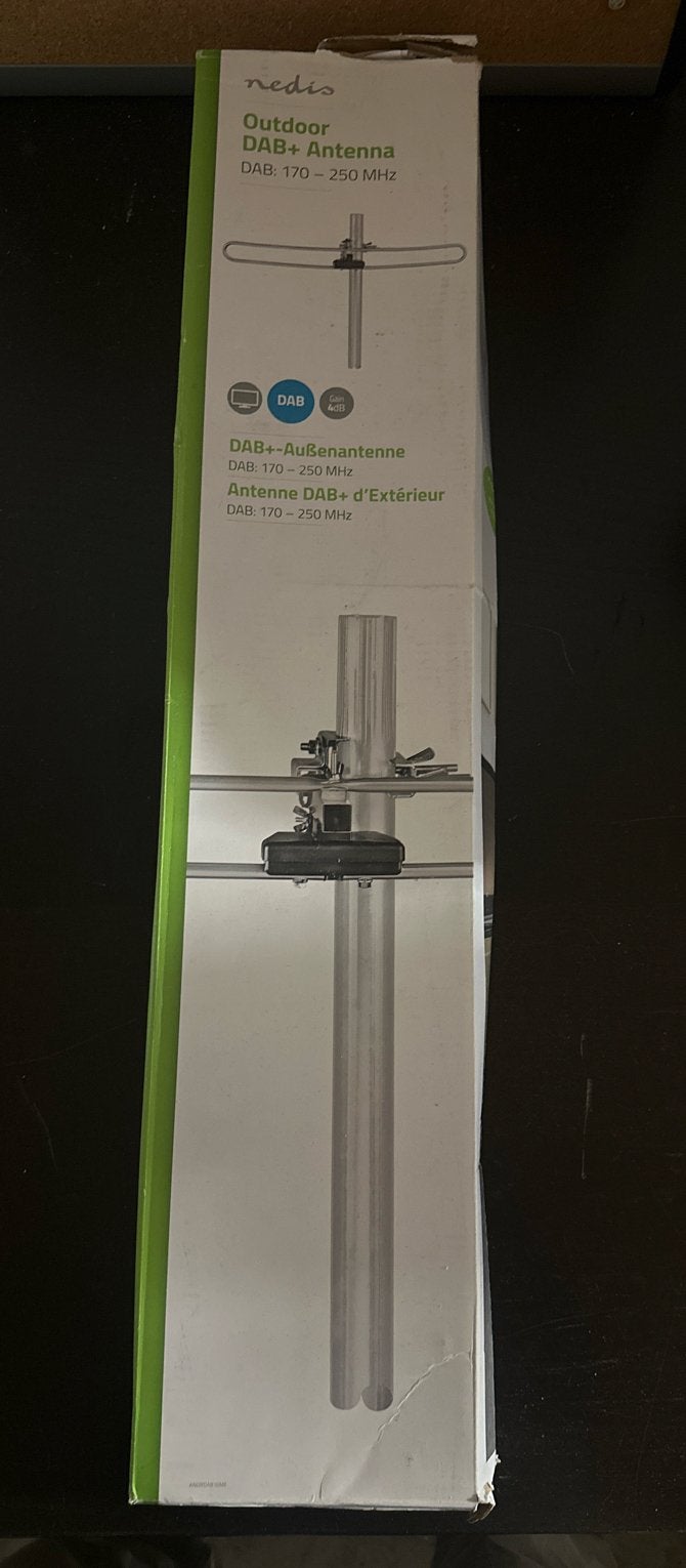 Nieuwe Nedis Outdoor DAB+ Antenne (170-250 MHz), ., Nieuw, Ophalen of Verzenden, .