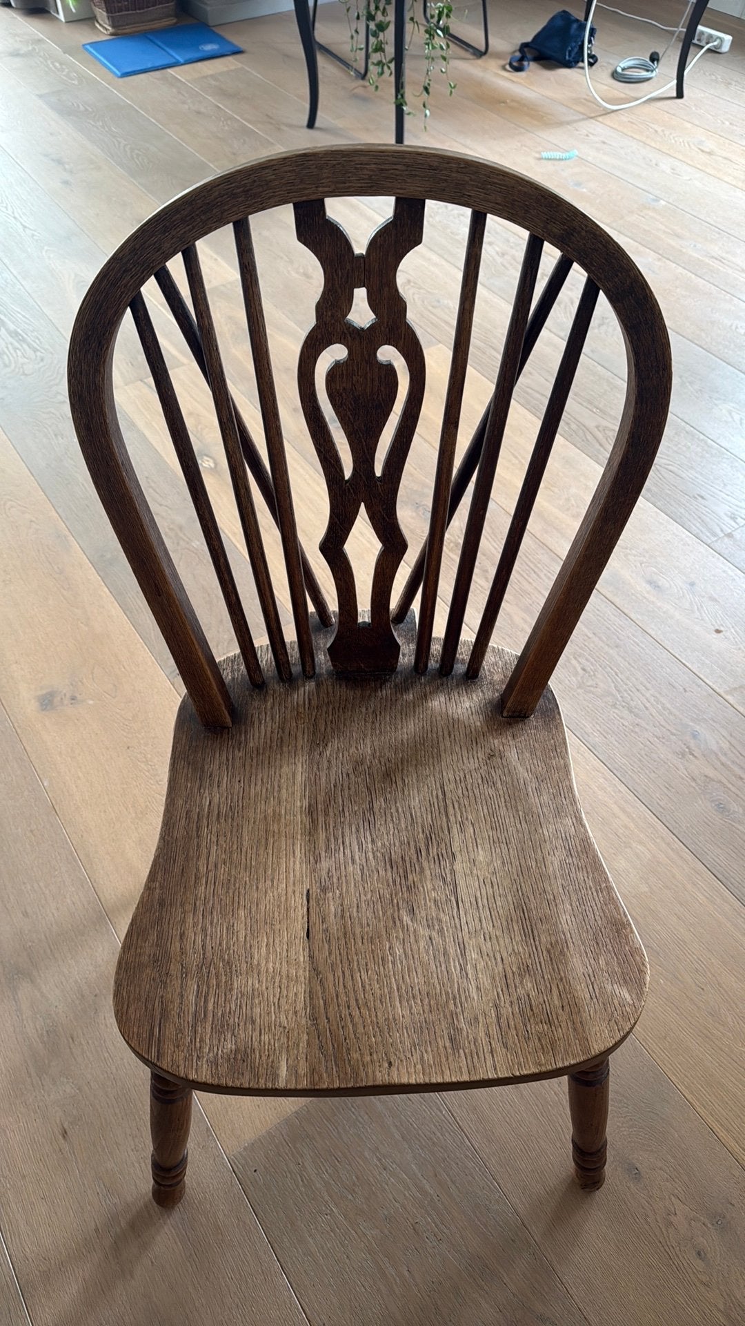 6 Antieke Windsor stoeltjes, stoelen, 2 typen, Ophalen