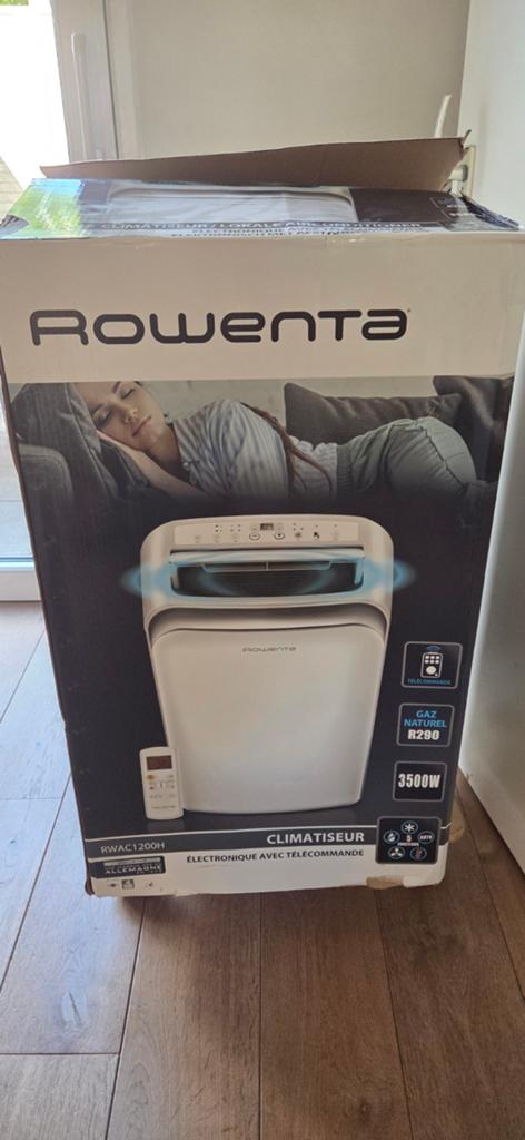 Rowenta Mobiele Airco RWAC1200H, Ophalen, Minder dan 60 m³, 3 snelheden of meer, Zo goed als nieuw