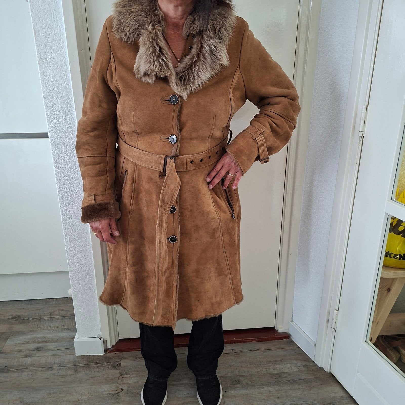 Originele McGregor Lammycoat - Maat 40, Kleding | Dames, Maat 38/40 (M), McGregor, Bruin, Ophalen of Verzenden