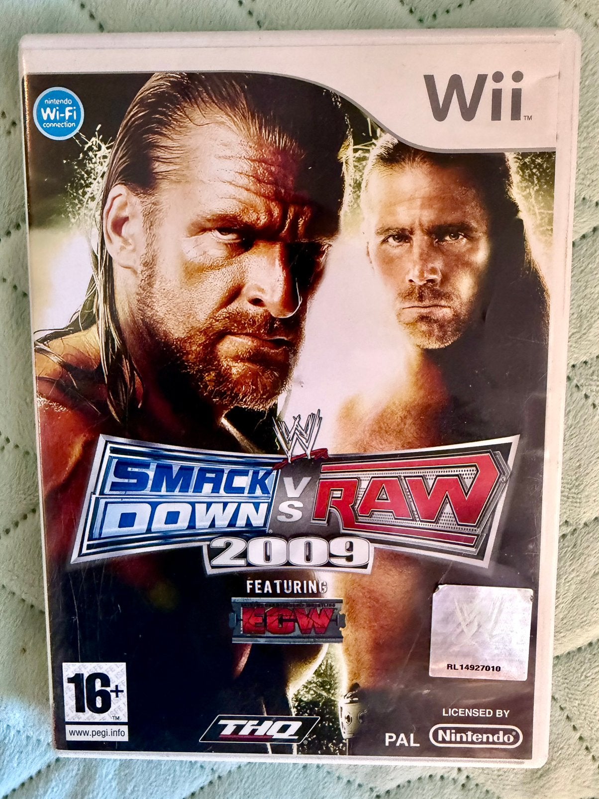 SMACK DOWN vs RAW 2009 - Nintendo Wii, Spelcomputers en Games, Games | Nintendo Wii, Gebruikt, Vechten, Eén computer, Ophalen of Verzenden