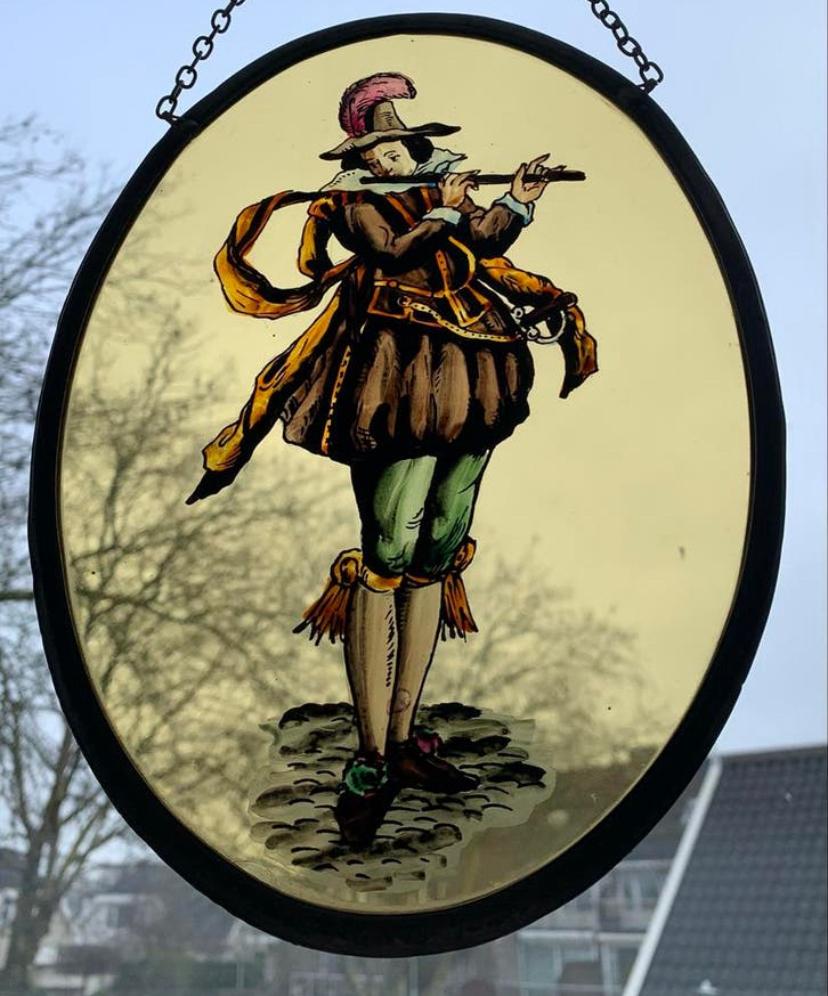 Raamhanger de fluittist, Antiek en Kunst, Curiosa en Brocante, Ophalen of Verzenden