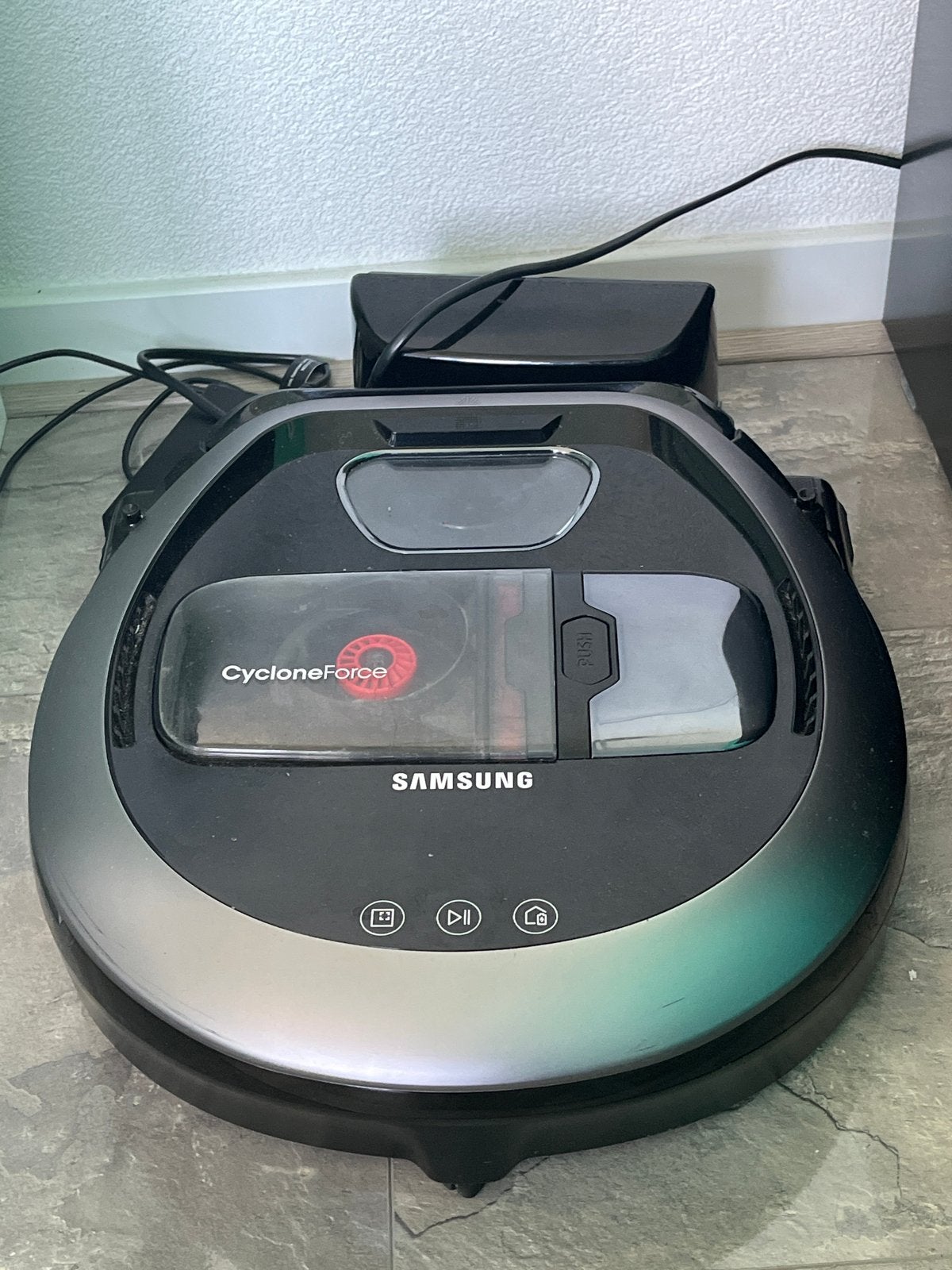 Samsung Robotstofzuiger - CycloneForce, Witgoed en Apparatuur, Stofzuigers, Gebruikt, Robotstofzuiger, Samsung, Geschikt voor harde vloeren