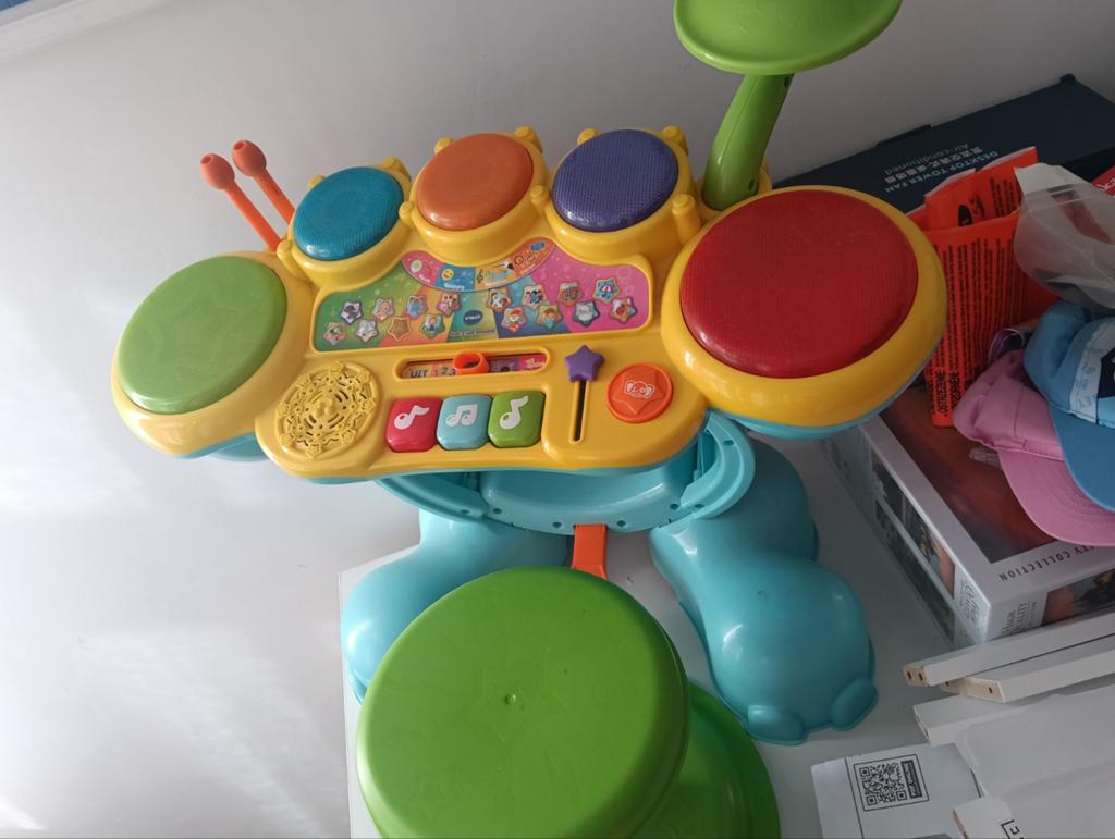 VTech Baby Muziek Drumstel met Krukje, Kinderen en Baby's, Ophalen, Gebruikt, Jongen of Meisje