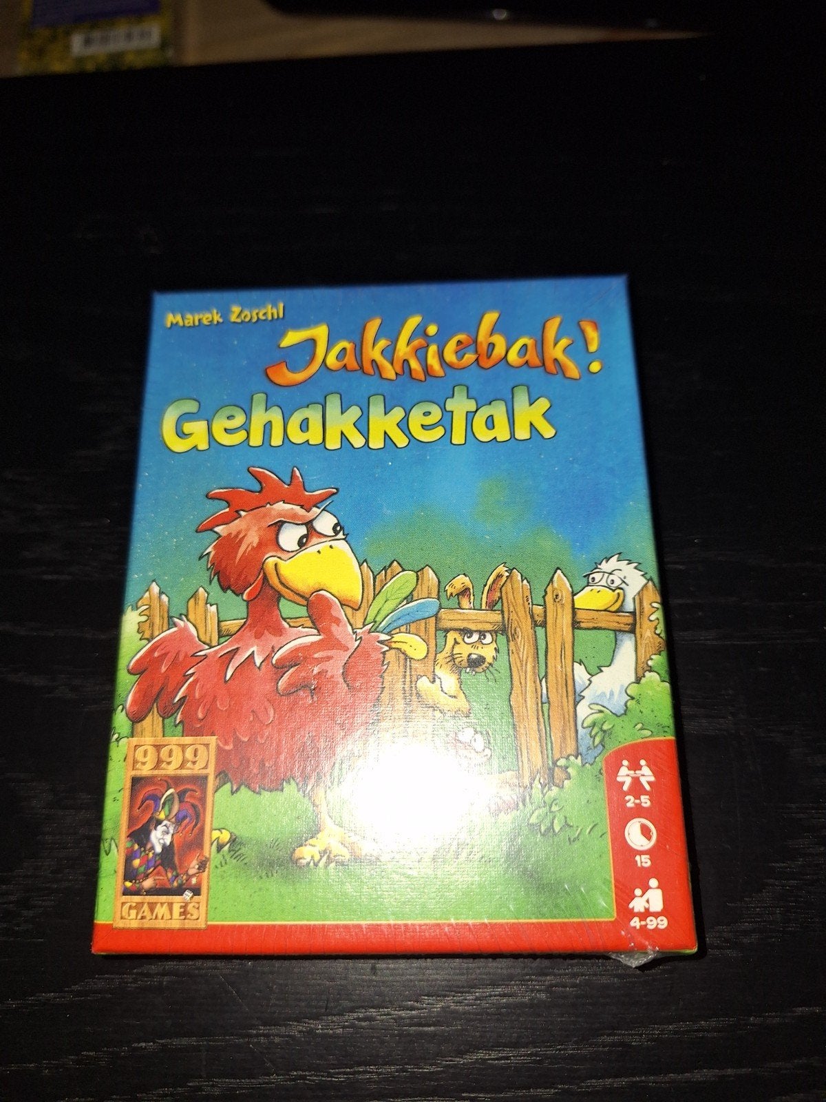Jakkiebak! Gehakketak - Leuk kaartspel voor jong en oud, Vijf spelers of meer, Ophalen of Verzenden, Nieuw, 999 Games