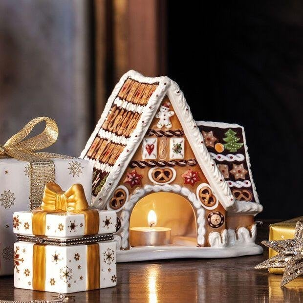 Villeroy & Boch Xmas Toys peperkoekhuis windlicht speeldoos, Diversen, Kerst, Ophalen of Verzenden, Nieuw