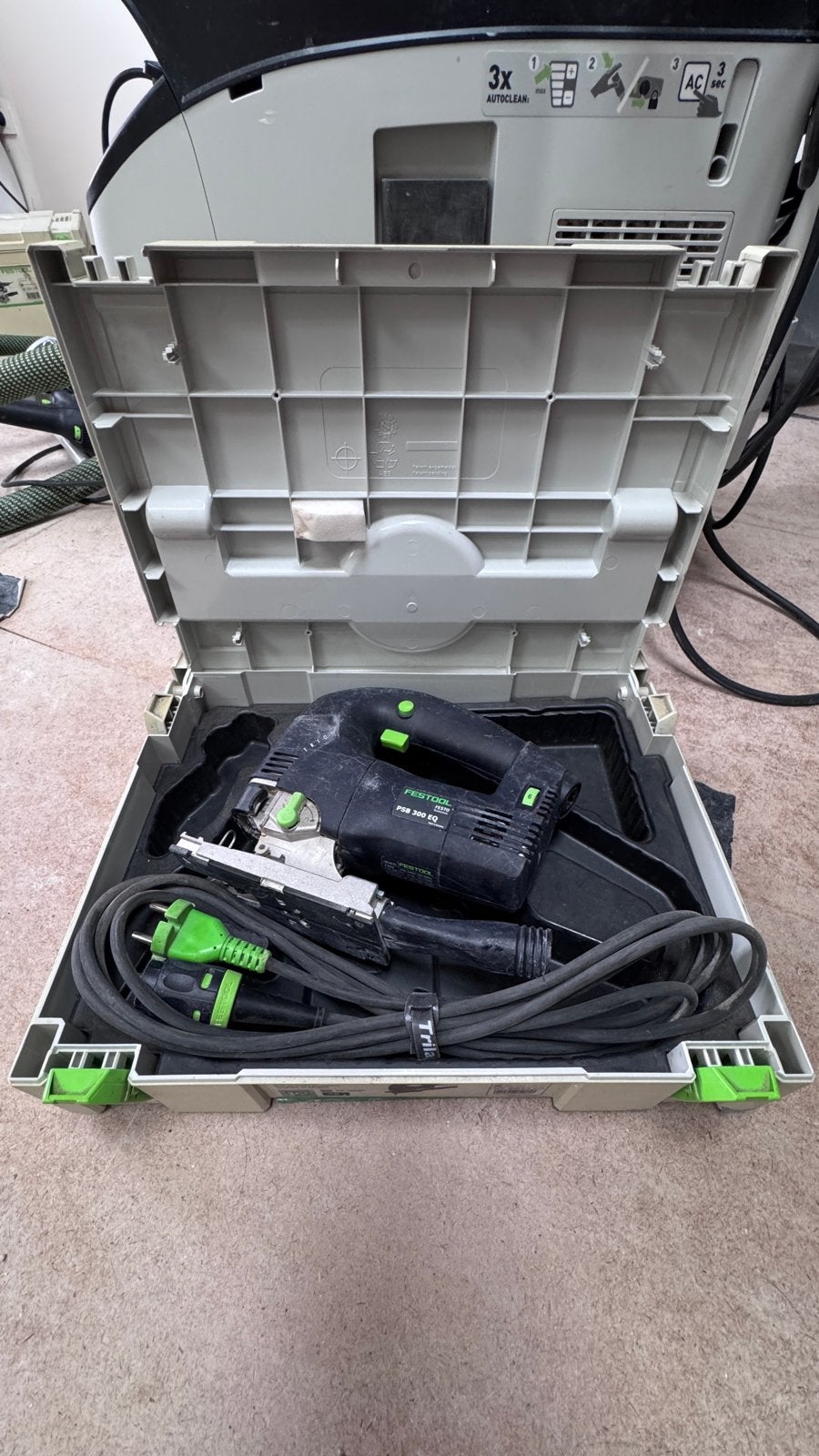 Festool PSB 300 EQ-plus decoupeerzaag met systainer, Gebruikt, 600 tot 1200 watt, Ophalen of Verzenden, Decoupeerzaag