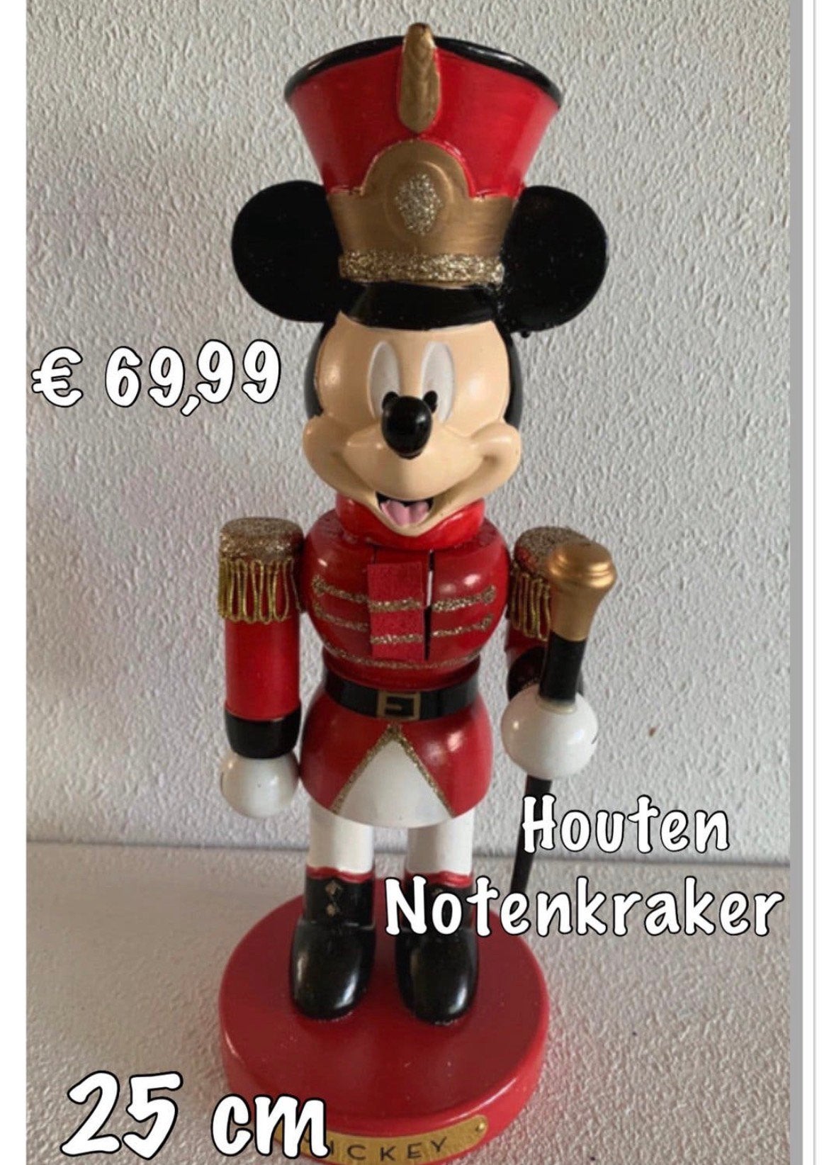 Mickey notenkraker, Ophalen of Verzenden, Overige figuren, Nieuw, Beeldje of Figuurtje