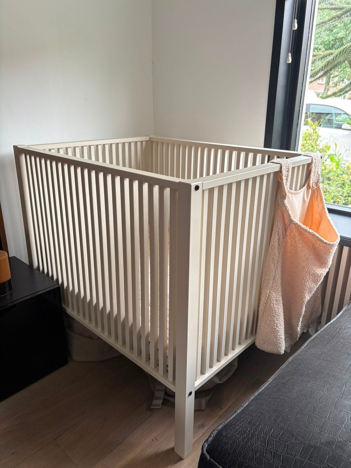 Babybox inclusief matras, matrashoes, boxkleed en boxzak, Ophalen, Zo goed als nieuw, Rechthoekig, Boxkleed