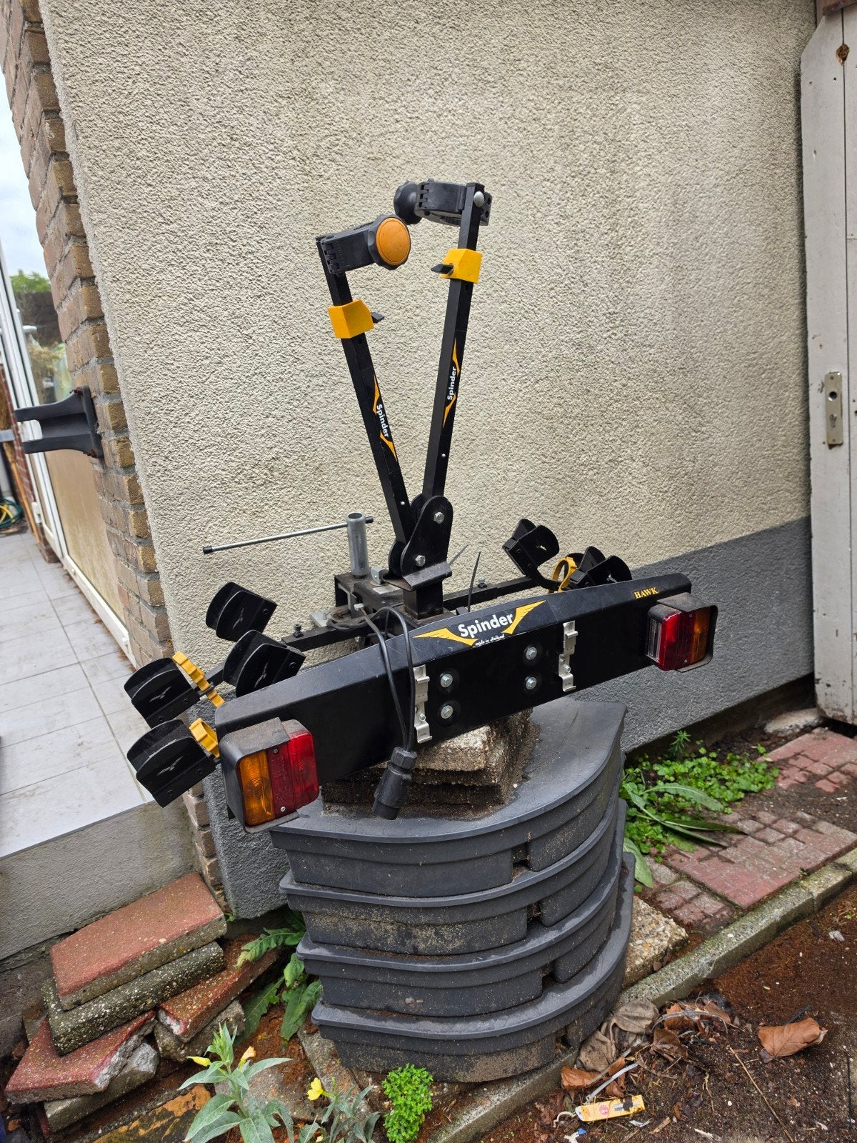 Spinder Hawk fietsendrager voor 2 fietsen, Auto diversen, Ophalen, 2 fietsen, Gebruikt, Trekhaakdrager