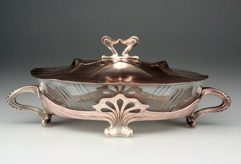 Antieke Art Nouveau bonbonniere 1900-1910 Duitsland, Ophalen