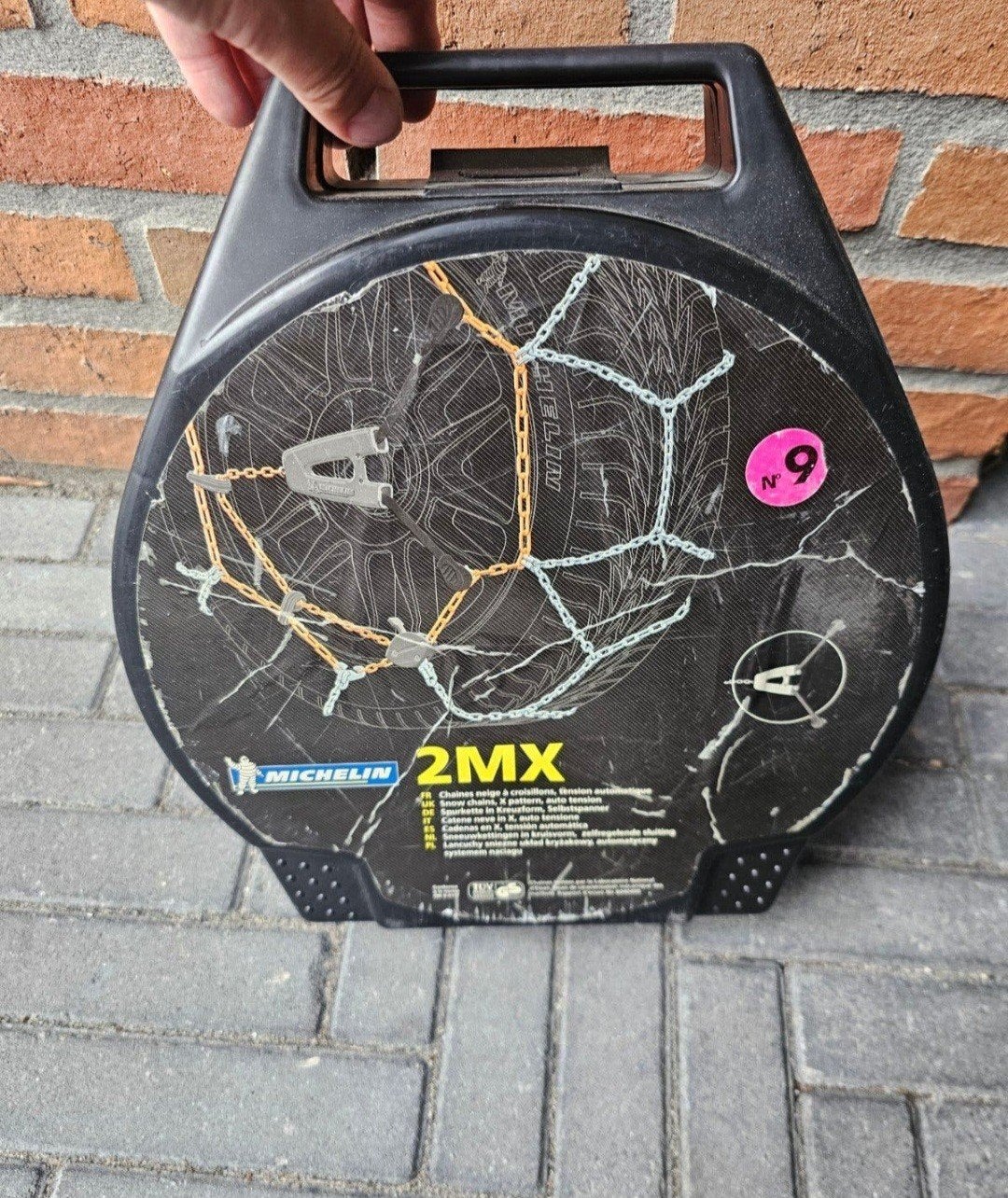 Michelin 2MX N9 sneeuwkettingen (14-17 inch), Ophalen of Verzenden, Gebruikt