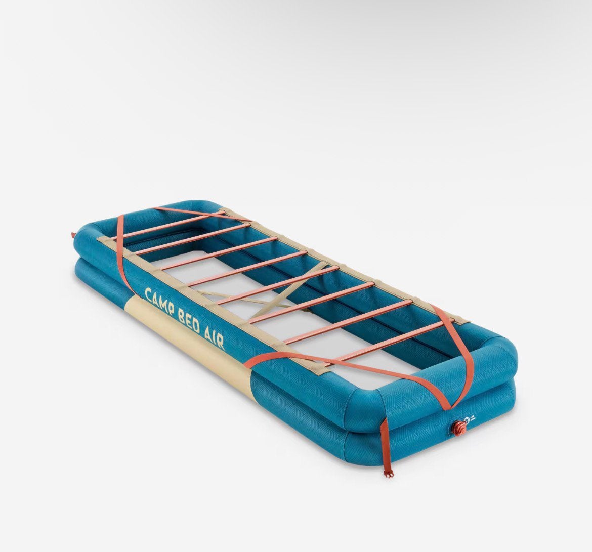 Gezocht! 1x camp bed air, Caravans en Kamperen, Ophalen of Verzenden, Zo goed als nieuw, 1-persoons