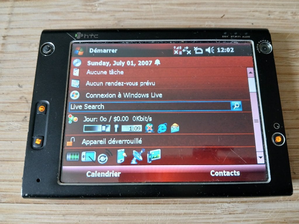 HTC X7500 - HTC Advantage - Franse taal, HTC of Qtek, Gebruikt, Gps-ontvanger, Ophalen of Verzenden