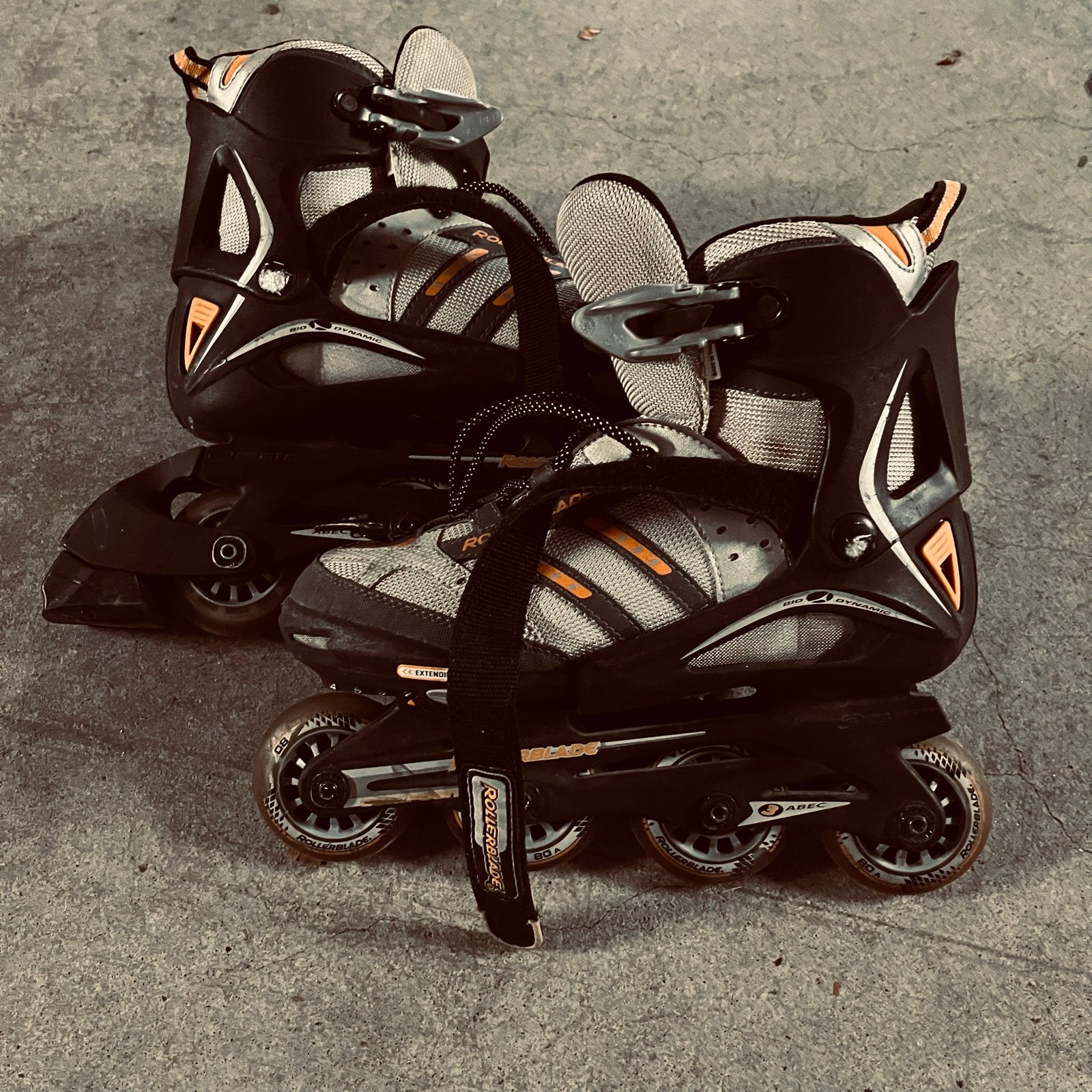 Verstelbare Rollerblades (maat 36-40) met beschermers, Ophalen of Verzenden, Gebruikt, Overige typen, Overige merken