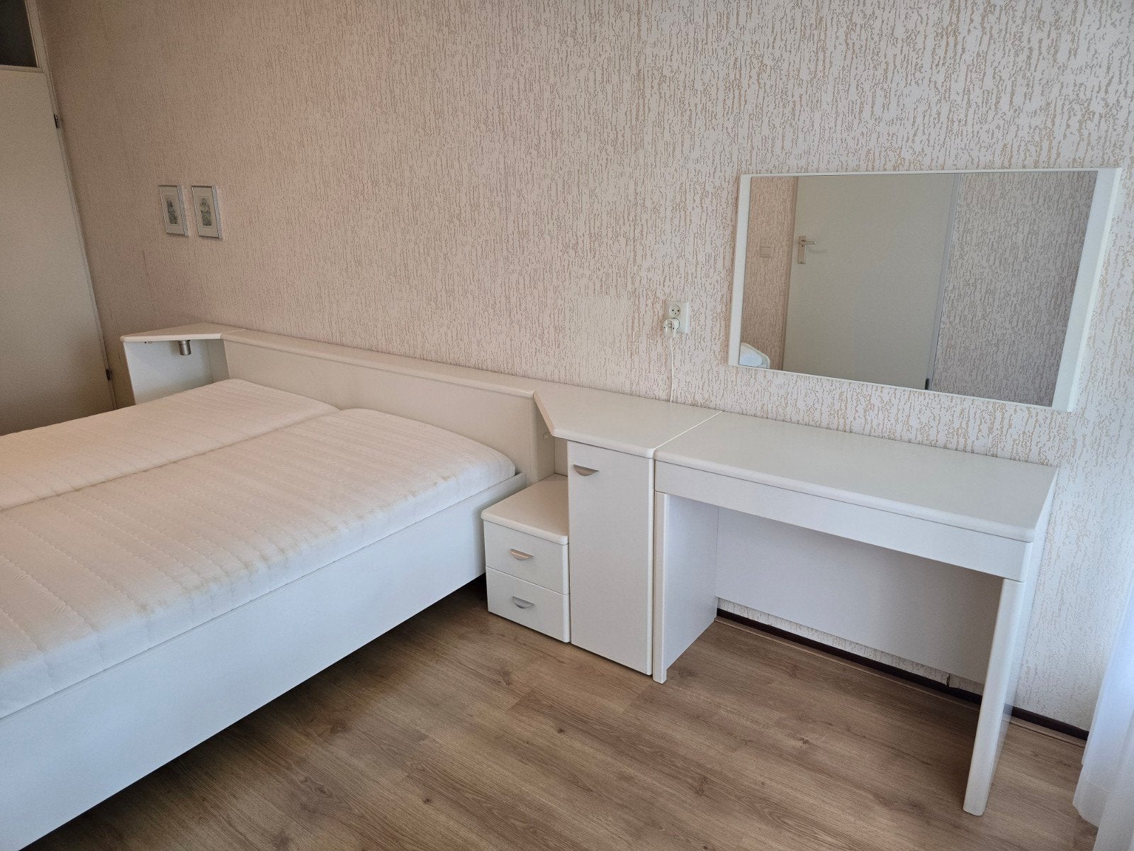 Mooie Witte Slaapkamer, Ophalen, Gebruikt, Tweepersoons