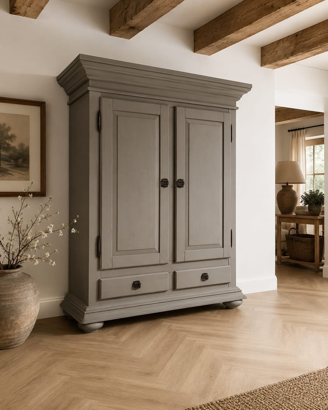 Prachtige kast toogkast taupe, Huis en Inrichting, Met deur(en), Muppetsmeubels@gmail.com, Middenhof 41 Rilland, 150 tot 200 cm