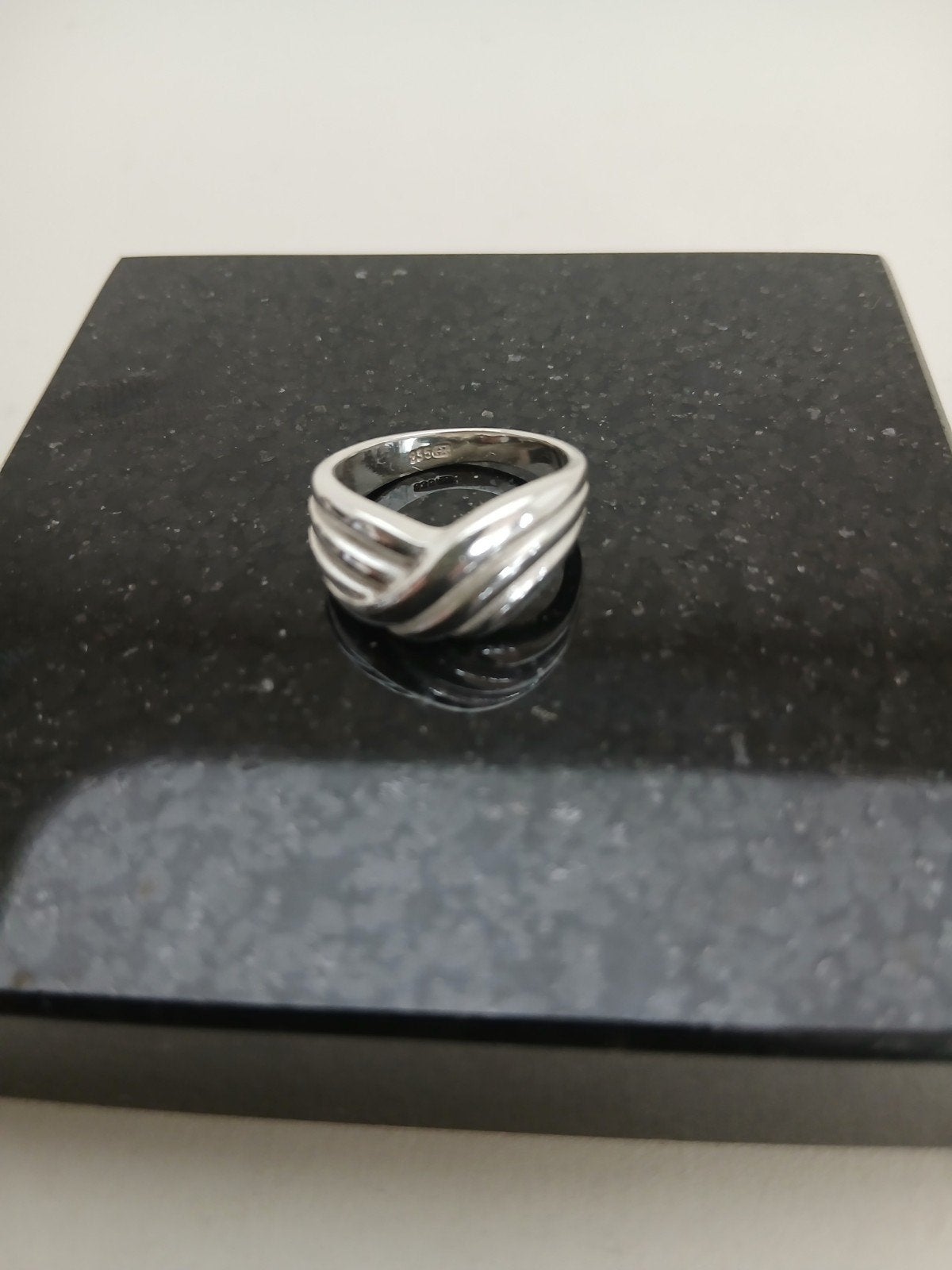 Zilveren ring 835, elegant en modern design, maat 16.8 mm, Ophalen of Verzenden
