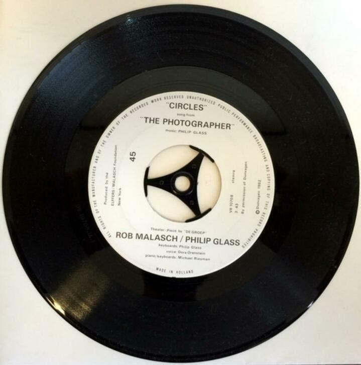 Rob Malasch Philip Glass Circles. Song From The Photographer, Ophalen of Verzenden, Zo goed als nieuw, Pop
