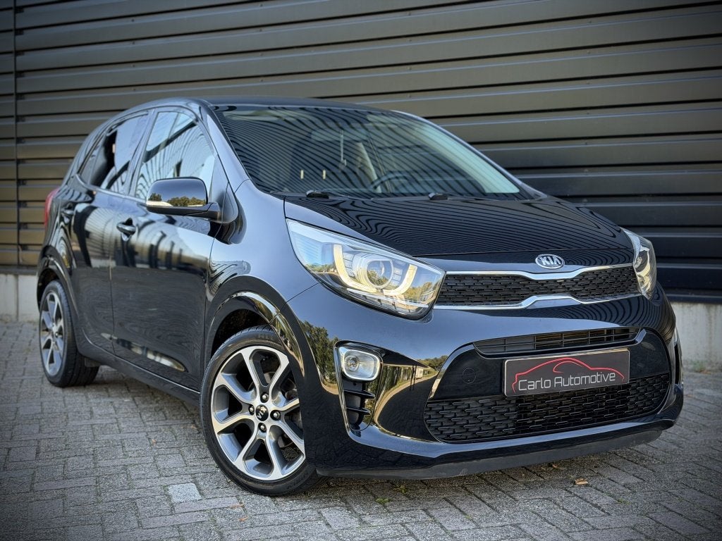 Kia Picanto 1.0 CVVT Design ED. NAVI|LEER|CLIMA|CAMERA|LED|C, Auto's, Keurmerk '100% Onderhouden', Dealer onderhouden, Gebruikt