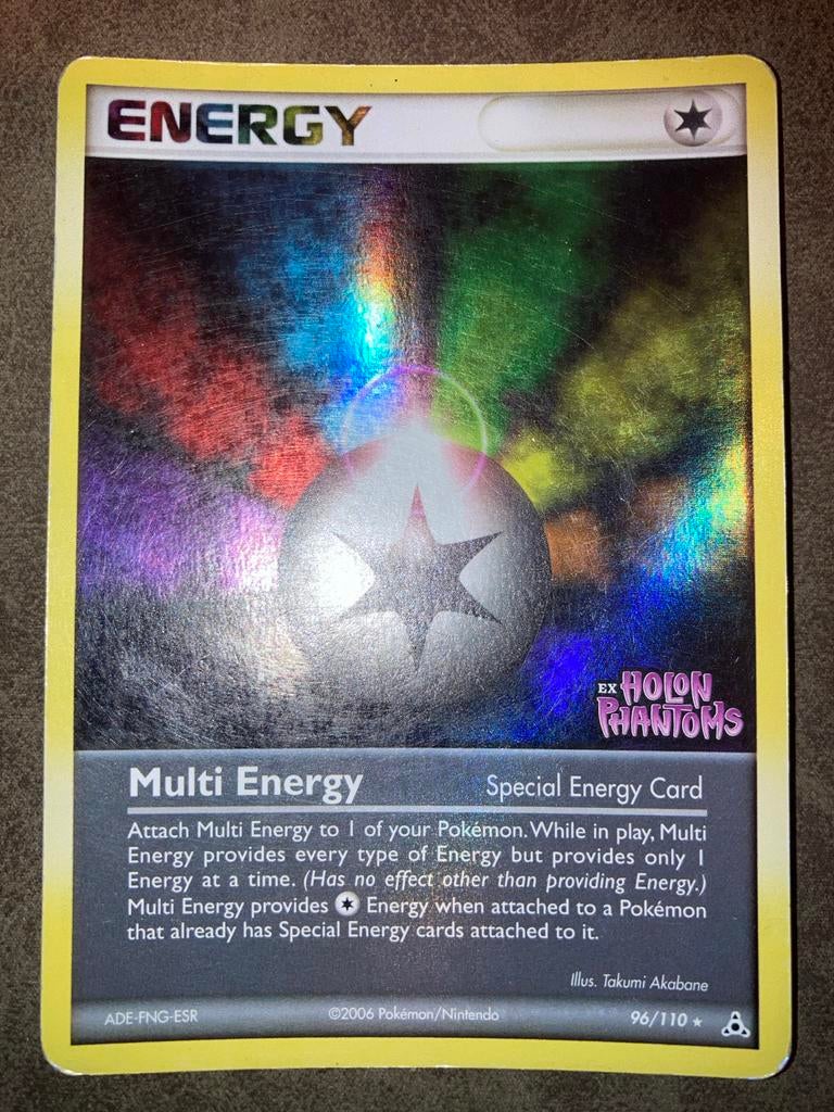 Pokémon Multi Energy Kaart - EX Holon Phantoms Foil, Ophalen of Verzenden, Gebruikt, Losse kaart, Foil