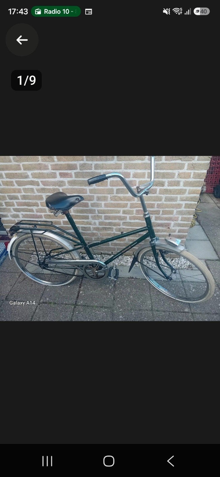 Kwikstep Damesfiets - Vintage Groen, Fietsen en Brommers, Terugtraprem, Gebruikt, 53 tot 57 cm, Ophalen