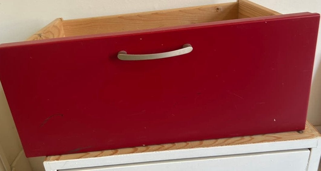 Lundia lade 50 breed hoog front met geleider, Ophalen, Zo goed als nieuw