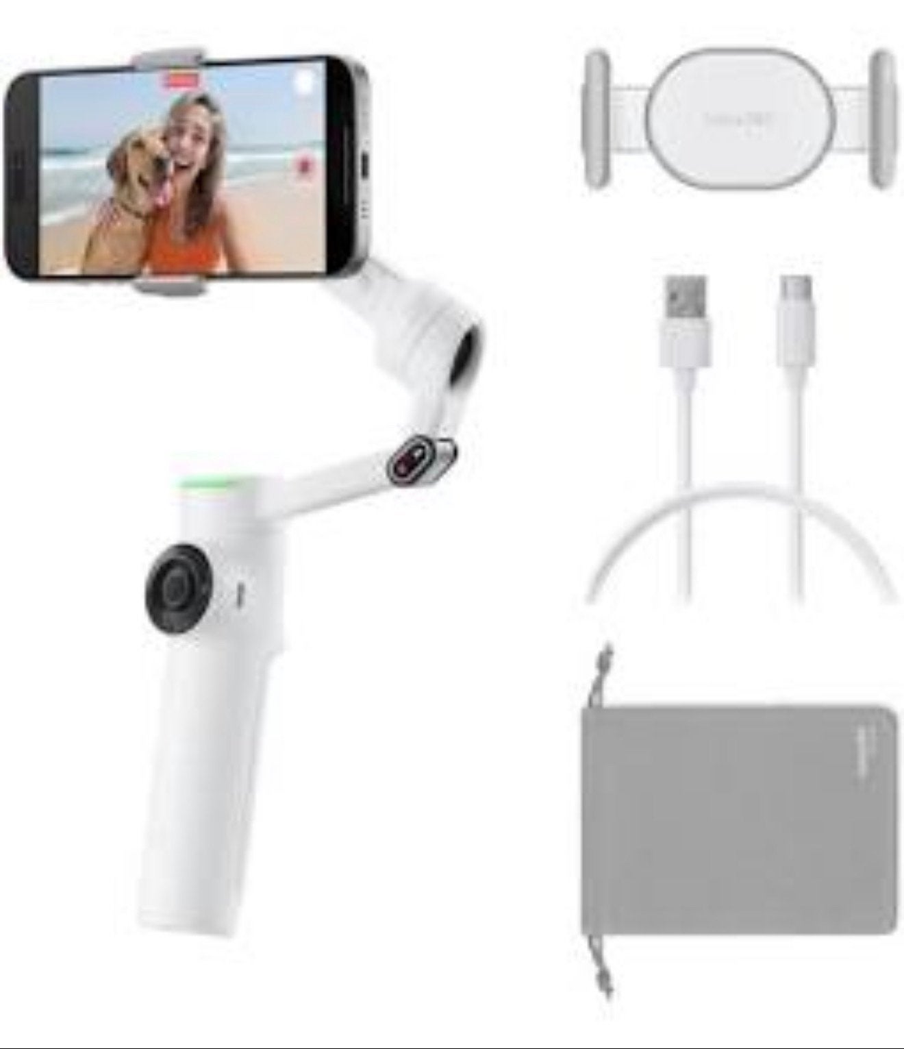 Insta360 Flow 2 Pro Creator Bundle – Summit White, Ophalen of Verzenden, Zo goed als nieuw, Overige merken