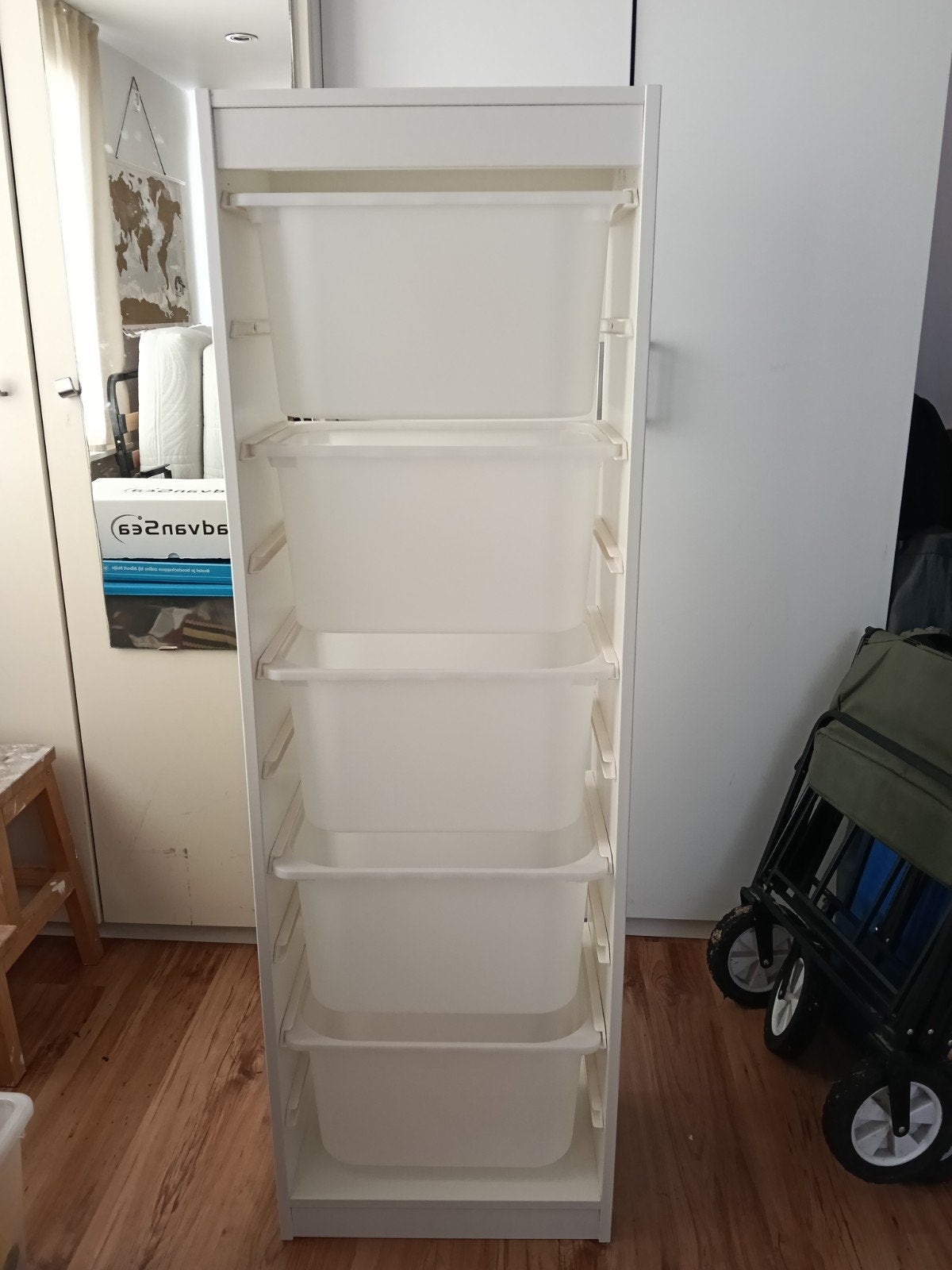 Trofast Ikea kast met 5 bakken, Ophalen, Minder dan 50 cm, Gebruikt, 100 tot 150 cm