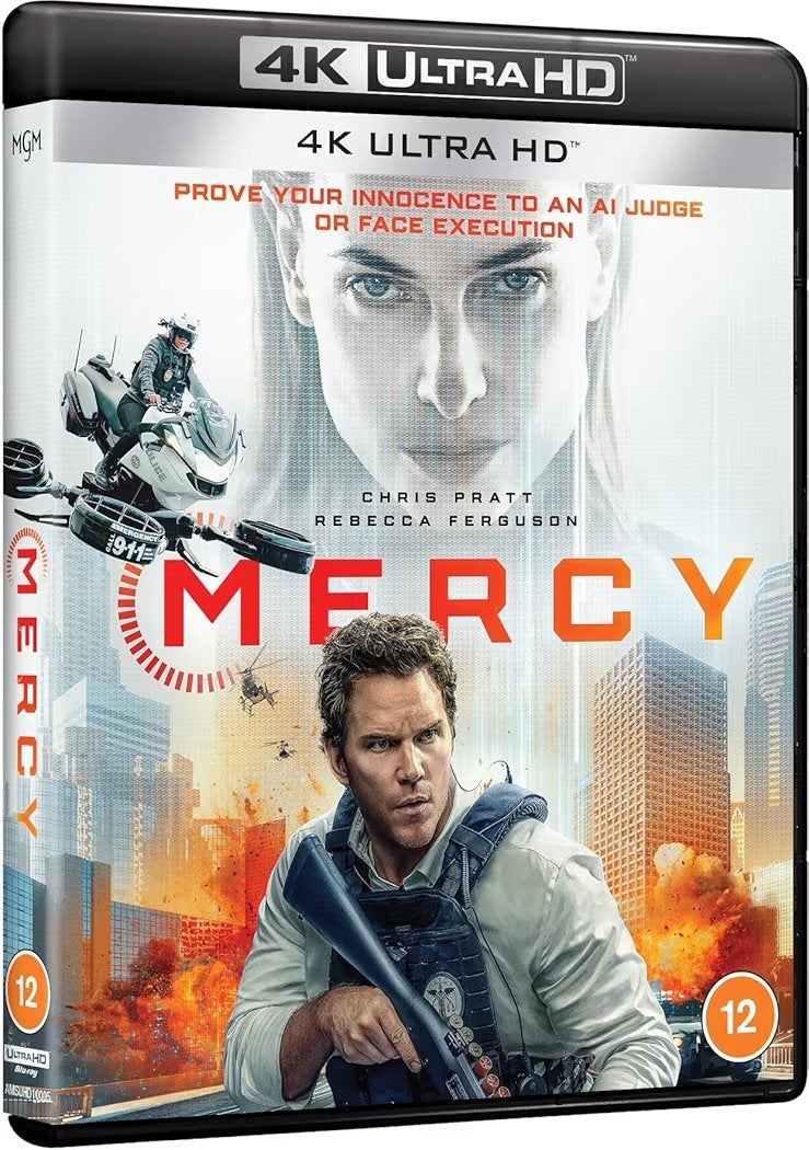 Mercy 4K UHD/Ultra HD Blu-Ray UK NLO (Geseald), Cd's en Dvd's, Engels, Film, Nederlands, Ophalen of Verzenden