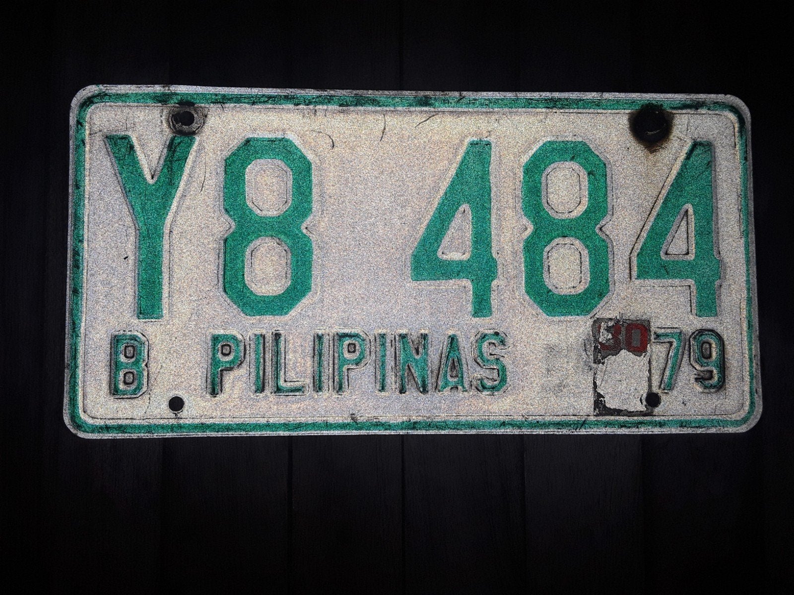 Nummerbord,Pilipinas,Filippijnen,kentekenplaat, Ophalen of Verzenden, Reclamebord