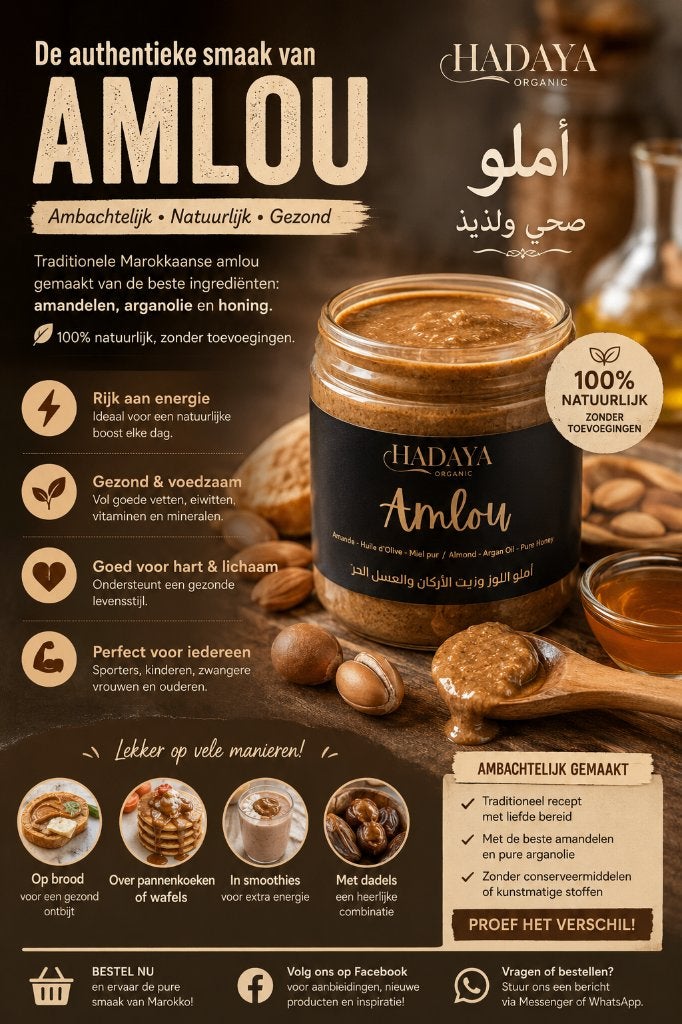 AMLOU – DE AUTHENTIEKE SMAAK VAN MAROKKO, Ophalen of Verzenden