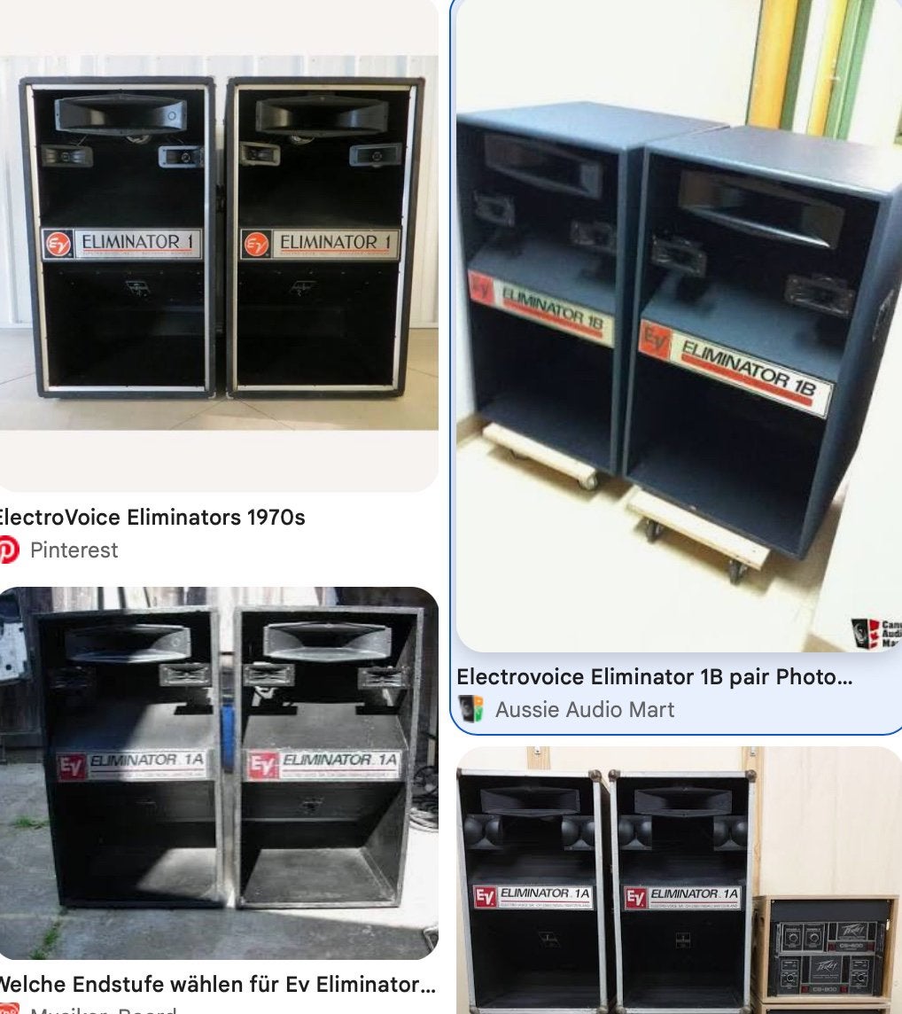 GEZOCHT Electro Voice Eliminator 1, Ophalen, Zo goed als nieuw, Overige merken