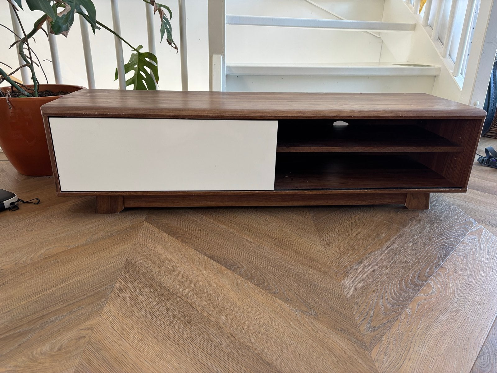 Gebruikte TV-meubel - 118x36x31 cm, Ophalen, Gebruikt, 100 tot 150 cm, Minder dan 100 cm